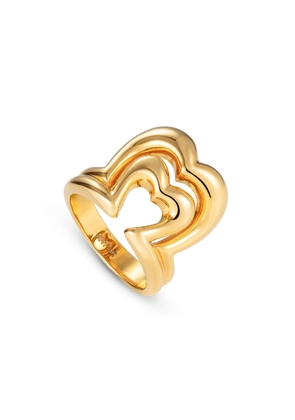 NeverNot Show and Tell Heart Ring in 18K Yellow Gold, Size 5