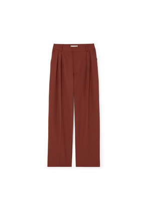 KALLMEYER Houghton Pleated Trousers in Brick, Size 0