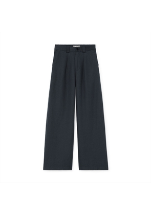 Alex Mill Madeline Pleated Trousers in Washed Black, Size 4
