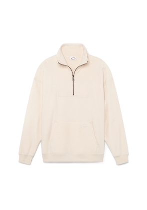 The Upside Jerome Half-Zip Pullover in Natural, Small
