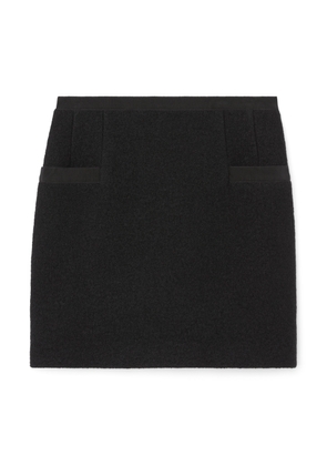 G. Label by goop Lenny Bouclé Skirt in Black, Size 14