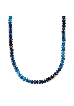 Sheryl Lowe Afghanite Necklace with Pavé Diamond Rondelles in Afghanite/Diamond