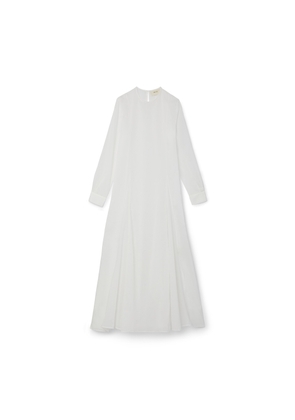 Matin Cuffed-Sleeve Dress in White, Size AU6