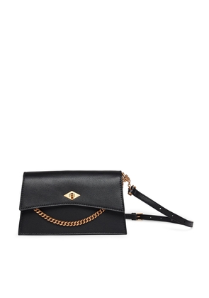 Métier Roma Mini Clutch Handbag in Black Smooth Calfskin