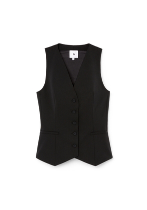 G. Label by goop Swain Longline Vest in Black, Size 6