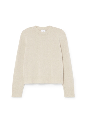 G. Label by goop Reggie Half-Milano Sweater in Ivory, Large