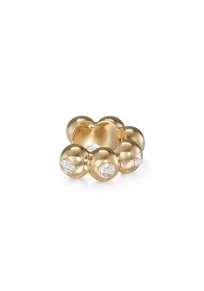 Melissa Kaye Audrey Ear Cuff Earring in 18K Yellow Gold/Diamonds