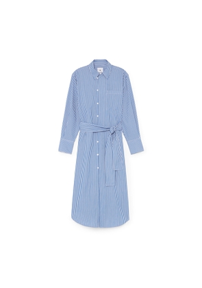G. Label by goop Patricia Striped Shirtdress in Blue/White Stripe, Size 6