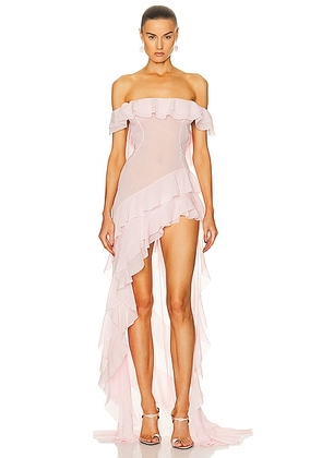 Helsa The Thea Gown in Blush - Blush. Size M (also in ).