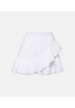 Poupette St Barth Bova broderie anglaise cotton miniskirt