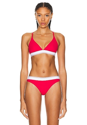 Alexander Wang Triangle Bra in Barberry - Red. Size M (also in S, XS).