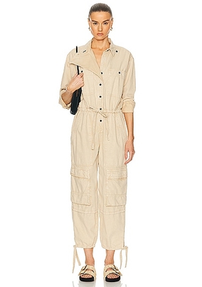 Isabel Marant Etoile Idany Jumpsuit in Sand - Beige. Size 36 (also in 38, 40, 42).