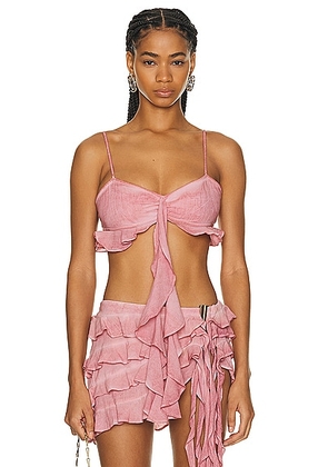 ROCOCO SAND for FWRD Gaia Bralette in Nude Pink - Pink. Size M (also in L, S, XS).