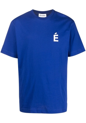 Etudes logo-apliqué crew-neckT-shirt - Blue
