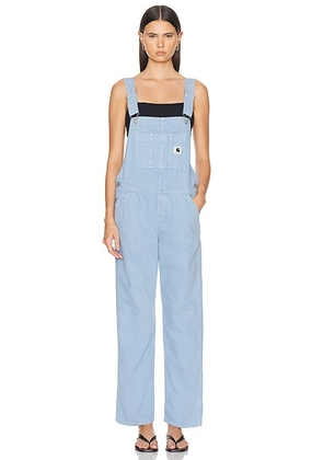 Carhartt WIP Garrison Bib Overall in Frosted Blue - Blue. Size L (also in XS).