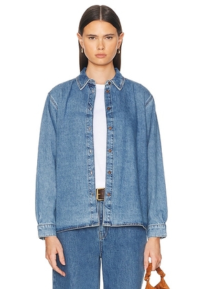 Skall Studio Millington Shirt in Washed Blue - Blue. Size 34 (also in 36, 38, 40).