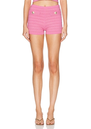 retrofete Sandra Short in Metallic Candy Pink - Pink. Size L (also in M, S, XL, XS).