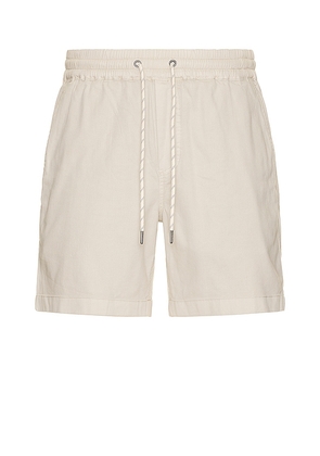 Faherty Essential Drawstring Short in Beige. Size M, S, XL/1X.