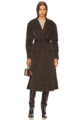 Equipment Oliver Trench in Brown. Size M, S, XXS.