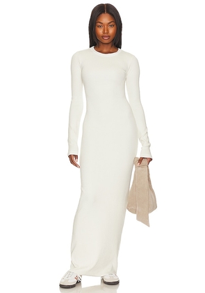 COTTON CITIZEN Verona Crewneck Maxi Dress in White. Size M, S, XS.