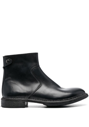 Moma leather ankle boots - Black