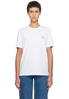Maison Kitsuné White Chillax Fox Patch T-Shirt