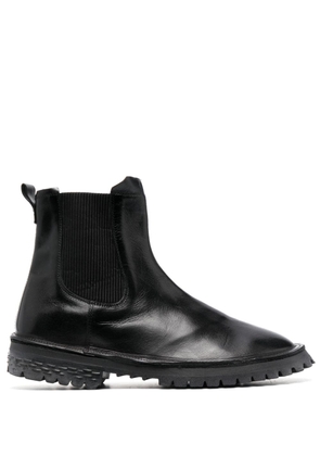 Moma elasticated-side-panels leather boots - Black