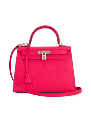 FWRD Renew Hermes Epsom Kelly 25 Handbag in Pink.