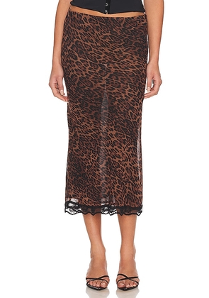 Bella Venice The Roxy Skirt in Brown. Size S.