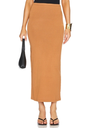 AEXAE Maxi Skirt in Tan. Size M, S, XL, XS.
