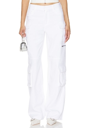 Alice + Olivia Cay Baggy Cargo in White. Size 25, 26, 27, 28, 29.