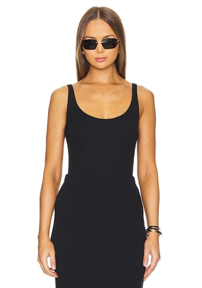 Goldie Ribbed Tank in Black. Size L, S, XL, XS.
