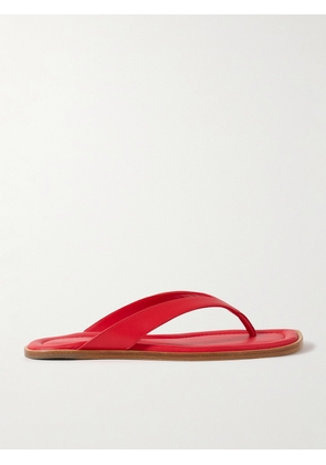 STAUD - Dante Leather Thong Sandals - Red - IT35,IT35.5,IT36,IT36.5,IT37,IT37.5,IT38,IT38.5,IT39,IT39.5,IT40,IT40.5,IT41,IT41.5,IT42