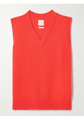 Suzie Kondi - Stevie Oversized Cashmere Vest - Red - x small,small,medium,large,x large