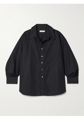 Suzie Kondi - Kappa Cotton-poplin Shirt - Black - x small,small,medium,large,x large