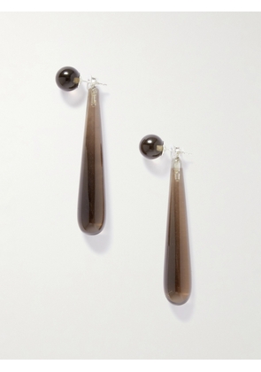 Sophie Buhai - Medium Angelika Smoky Quartz Earrings - Gray - One size