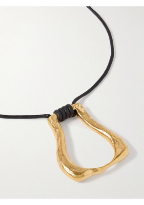 Alighieri - The Link Of Wanderlust Recycled Gold-plated Cord Necklace - One size