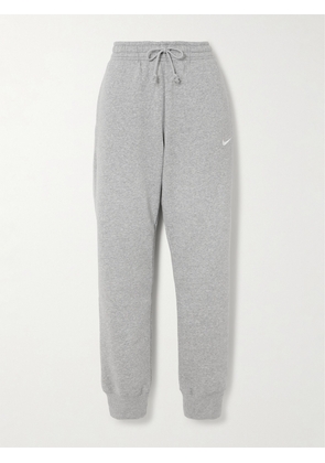 Nike - Phoenix Embroidered Cotton-blend Jersey Sweatpants - Gray - x small,small,medium,large,x large,xx large