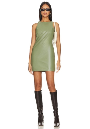 LBLC The Label Dio Dress in Olive. Size M, XS.
