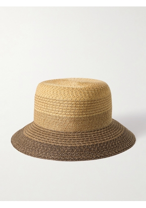 Eugenia Kim - Johan Degradé Metallic Straw Bucket Hat - Brown - One size