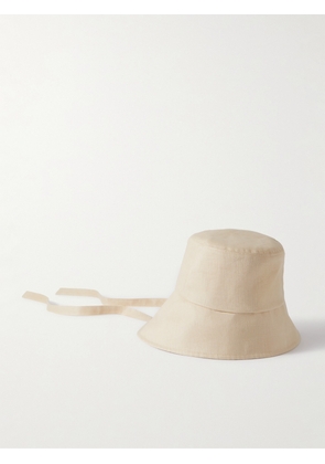 Eugenia Kim - Ally Asymmetric Linen Bucket Hat - Neutrals - One size