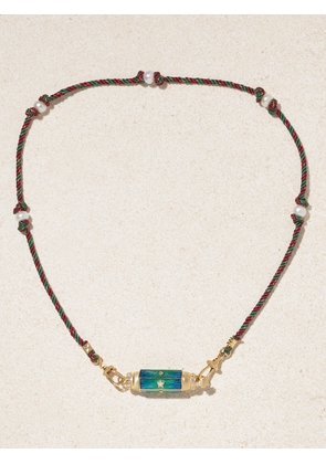 Marie Lichtenberg - Baby Locket 14-karat Gold, Enamel, Diamond And Pearl Necklace - One size