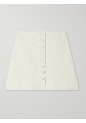 LIBEROWE - + Net Sustain Maha Linen Mini Skirt - Ecru - x small,small,medium,large,x large