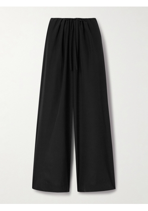 Nili Lotan - Adriel Silk Crepe De Chine Wide-leg Pants - Black - x small,small,medium,large