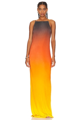 Ronny Kobo Rayna Dress in Orange. Size S.