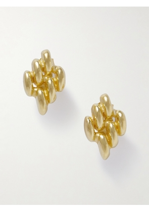 YSSO - Mini Chain Link Gold-plated Earrings - One size