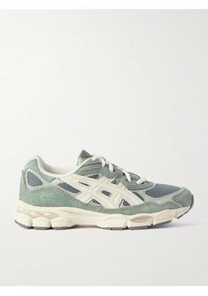 Asics - Gel-nyc™ Suede- And Leather-trimmed Mesh Sneakers - Green - UK 3,UK 3.5,UK 4,UK 4.5,UK 5,UK 5.5,UK 6,UK 6.5,UK 7,UK 7.5,UK 8,UK 8.5,UK 9,UK 9.5