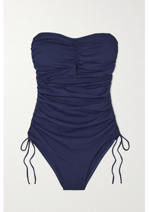 Melissa Odabash - Sydney Strapless Ruched Swimsuit - Blue - UK 6,UK 8,UK 10,UK 12,UK 14,UK 16