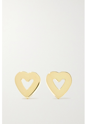 Jennifer Meyer - Mini Open Heart 18-karat Gold Earrings - One size