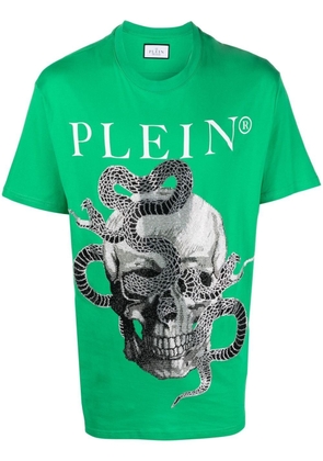 Philipp Plein snake-print short-sleeve T-shirt - Green
